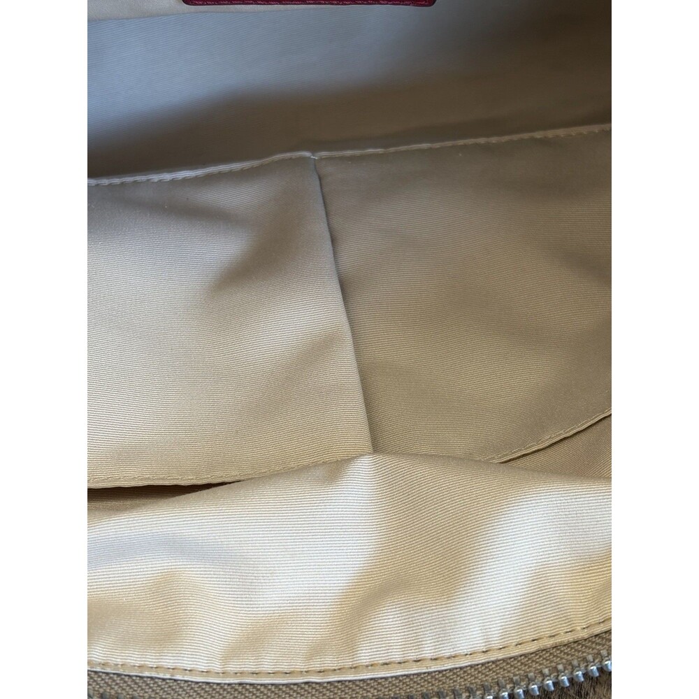 COACH LEGACY Red/Khaki Jacquard Signature Stripe Molly Two way Satchel 21154 - Picture 14 of 16